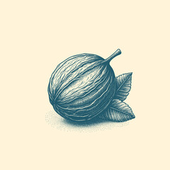 Hand-drawn illustration of a Walnut