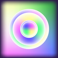 Obraz premium beautiful abstract background for decorations or decorations, gradient pastel delicate colors, multicolored circle, frame