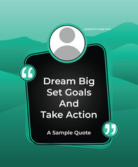 Motivational QUOTE Sample Template