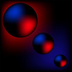 Modern abstract 3D circle geometric background