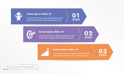 This infographic reflects a modern and creative business process design. The unique design and graphic interpretation add expressiveness and clarity to the image in the presentation and information.