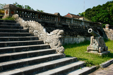 Stairs at the Imperial City of Hue
