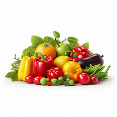 Variety of raw vegetables, rich in nutrients.