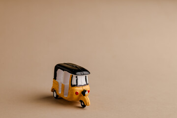 A tricycle called tuk tuk is popular among foreign tourists