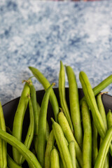 green beans on the table