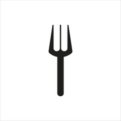 fork vector icon line template