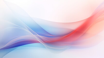 Abstract background with smooth lines in blue and pink colors. illustration. Generative AI