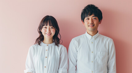 幸せそうなカップル　男女