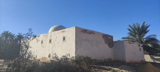 Sacred marabout in Tozeur Tunisia. Little mosque marabout