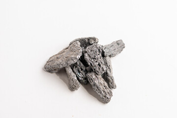 Kyanite, Distenium Or Raw Gray Kyanite, Esoteric Stone, Black kyanite crystal formation. macro...