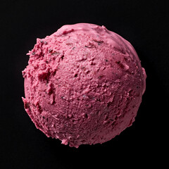 black currant ice cream scoop