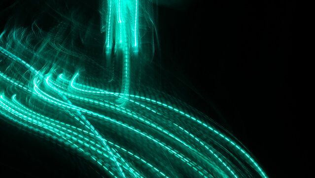 Motion Blur Glow Digital Abstract Background Electronic Music Cover Art Dark Overlay