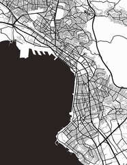 Thessaloniki Greece City Map