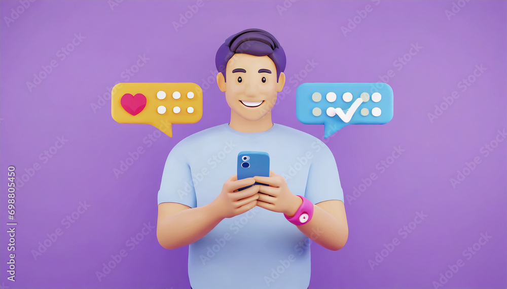 Poster customer satisfaction survey concept,user gives rating to service experience on online application t