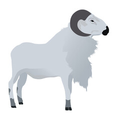 Garut's goat vector