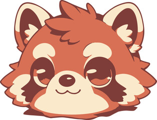 Cute tanuki raccoon dog vector