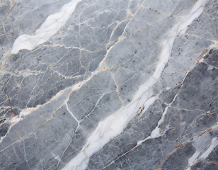 Grey Marble Texture Background, Natural Granite Pattern Structure, Real Stone with Crackle Vein