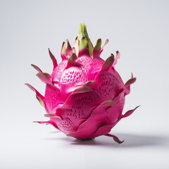 dragon fruit on white background  , Stenocereus , Pitahaya ,  Pitaya