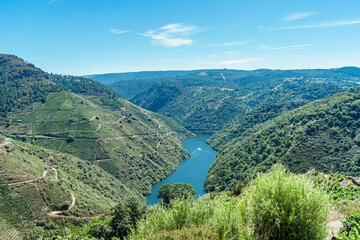 Fototapeta na wymiar Sil River Canyon on Galiicia