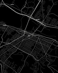 Utica New York Map, Detailed Dark Map of Utica New York