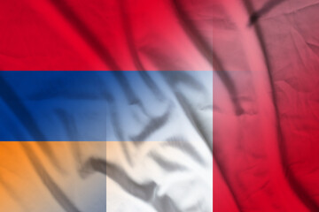 Armenia and France political flag transborder negotiation FRA ARM