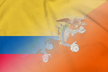 Ecuador and Bhutan political flag transborder relations  ECU