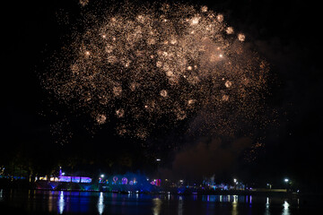 Fireworks festival in Chiangmai Thailand