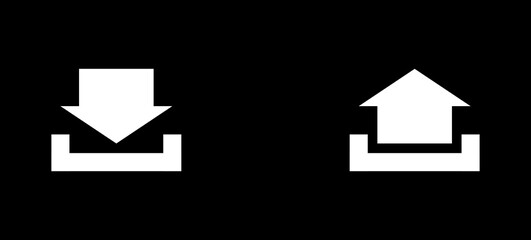 download and upload icon set