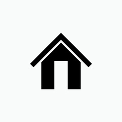 Home Icon. House, Residence Symbol - Vector.