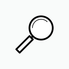 Magnifier Icon. Search, Find. Observation, Detective Symbol. Applied for Design, Presentation, Website or Apps Elements – Vector.