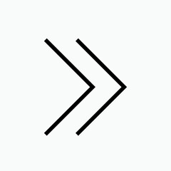 Right Arrow Icon - Vector, Sign and Symbol for Design, Presentation, Website or Apps Elements. 