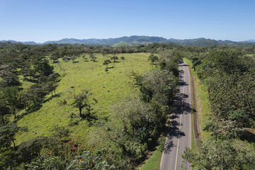 Highway road in beautiful landscape