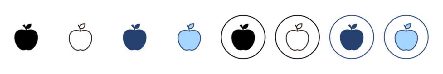 Apple icon vector. Apple sign and symbols for web design.