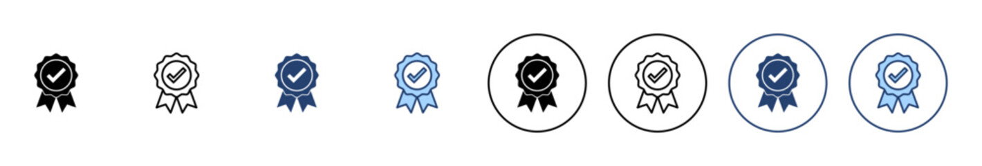 Approved icon vector. Certified Medal Icon