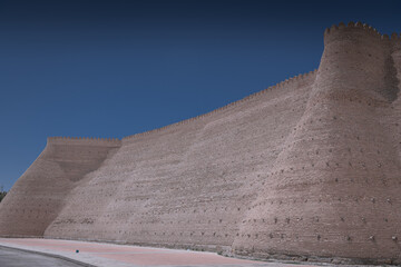 Fototapeta na wymiar Ancient beautiful fortress Ark in Bukhara, Uzbekistan