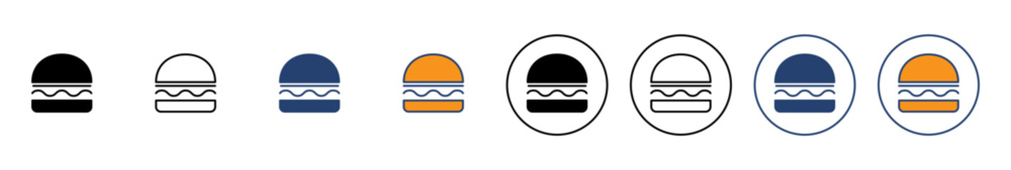Fototapeta premium Burger icon vector. burger sign and symbol. hamburger