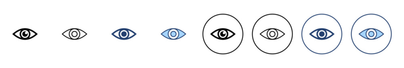 Eye icon vector. Eye sign and symbol. Look and Vision icon.