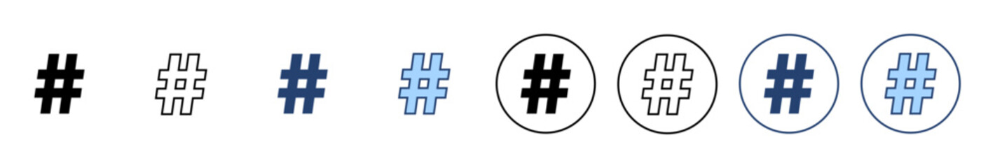 Obraz premium Hashtag icon vector. hashtag sign and symbol