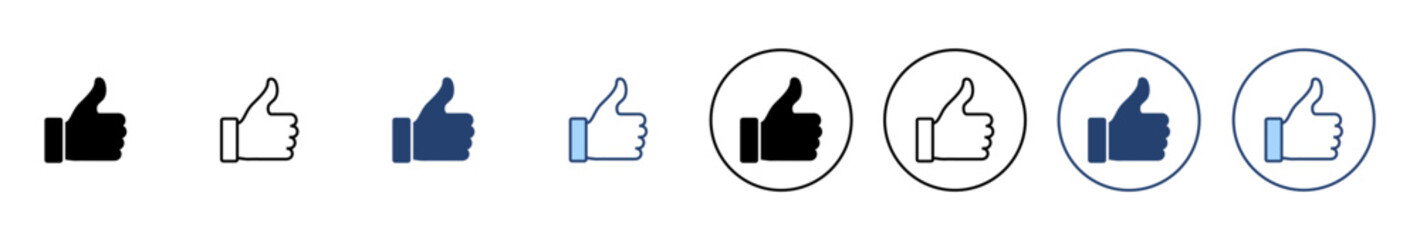 Like icon vector. Thumbs up sign and symbol. Hand like