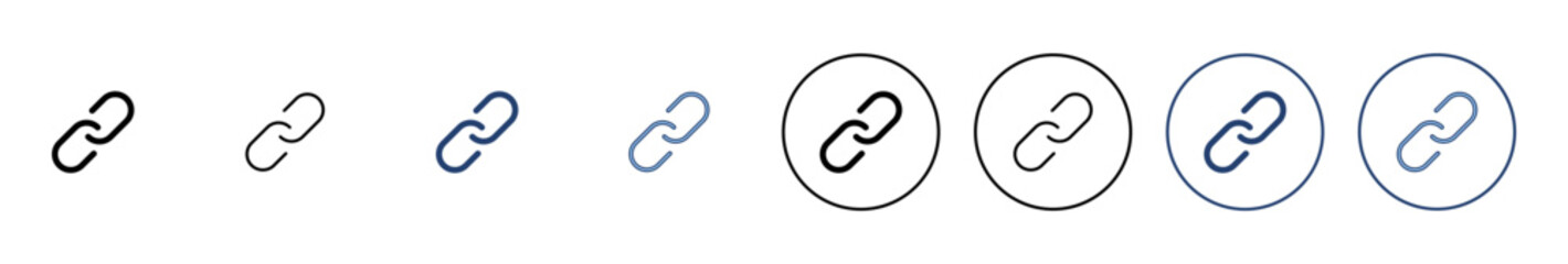 Link icon vector. Hyperlink chain sign and symbol