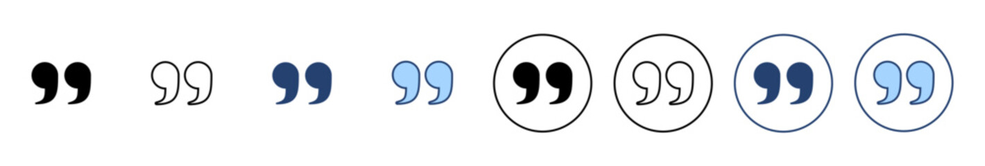 Quote icon vector. Quotation mark sign and symbol