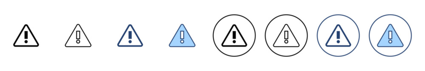Exclamation danger icon vector. attention sign and symbol. attention sign