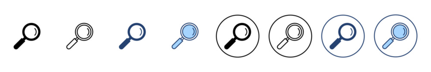 Search icon vector. search magnifying glass sign and symbol