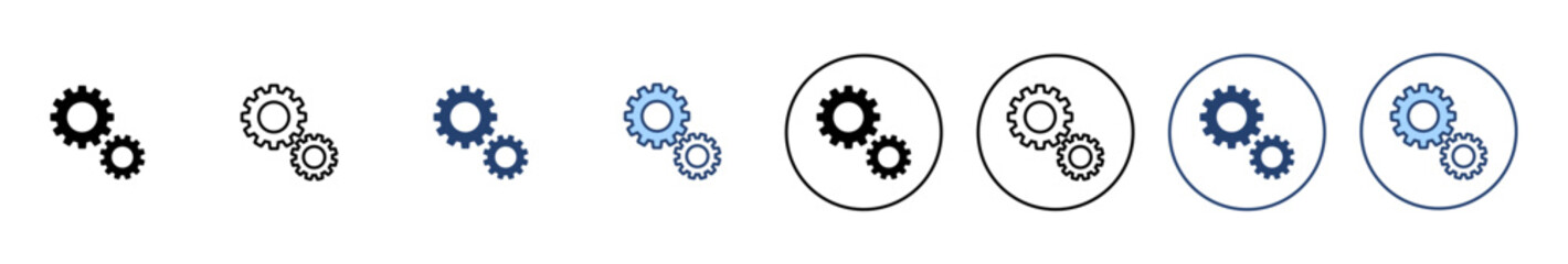 Setting icon vector. Cog sign and symbol. Gear Sign