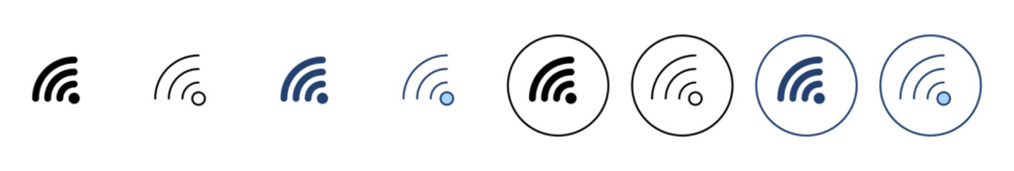 Wifi icon vector. signal sign and symbol. Wireless  icon