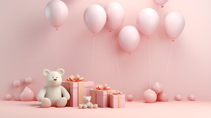 3D Render New Year Background, Simple , Celebration, Festive, Holiday