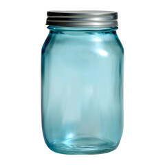 3d realistic vector icon. Glass jar.Clear Full Glass Jar For Branding