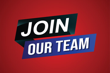 join our team word concept vector illustration with modern futuristic 3d style for landing page template ui web mobile app poster banner flyer background gift card coupon label wallpaper

