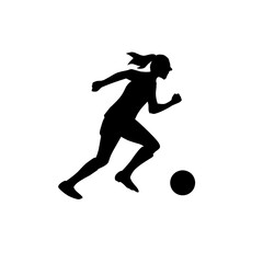 football women silhouette illustration isolated on Transparant 