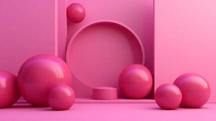 Stylish 3D Render Geometric Background in Style